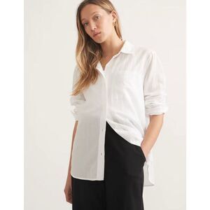 EUC Marine Layer XS Abbey Relaxed Button Down Shirt Top White